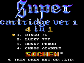 Super Cartridge Ver 1 - 4 in 1
