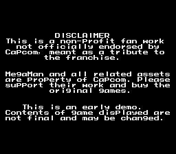 Mega Man: The Sequel Wars Episode Red Demo P1 (v1.01)