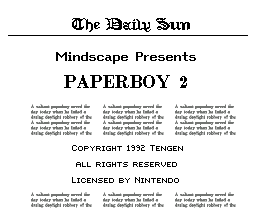 Paperboy 2 (Europe)