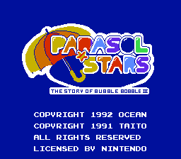 Parasol Stars - Rainbow Islands II - The Story of Bubble Bobble III (Europe) (Beta)